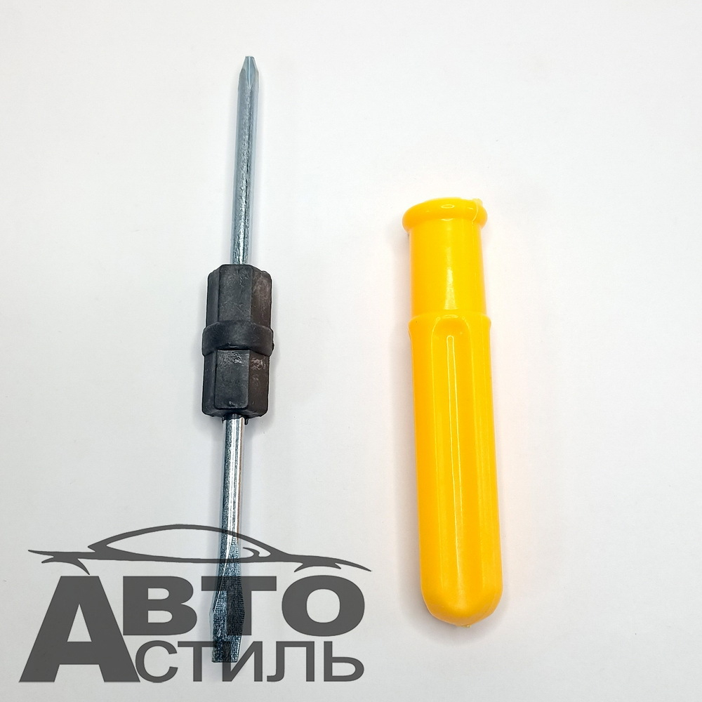 Отвертка комбинированная 2в1 ручка пластик 6*75 большая M5 5551