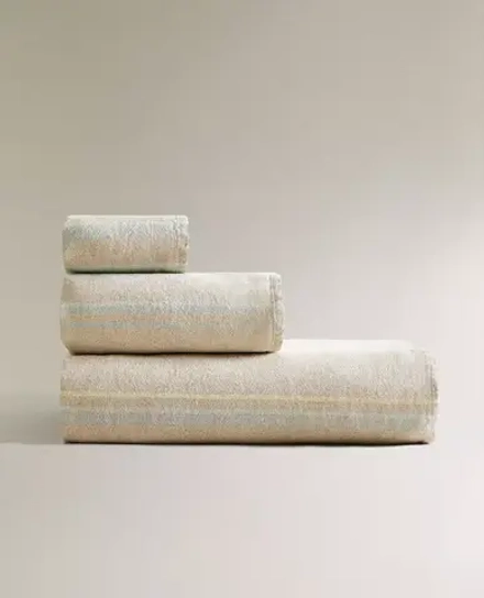 ZARA HOME ПОЛОТЕНЦЕ ИЗО ЛЬНА В ПОЛОСКУ, РАЗНОЦВЕТНЫЙ