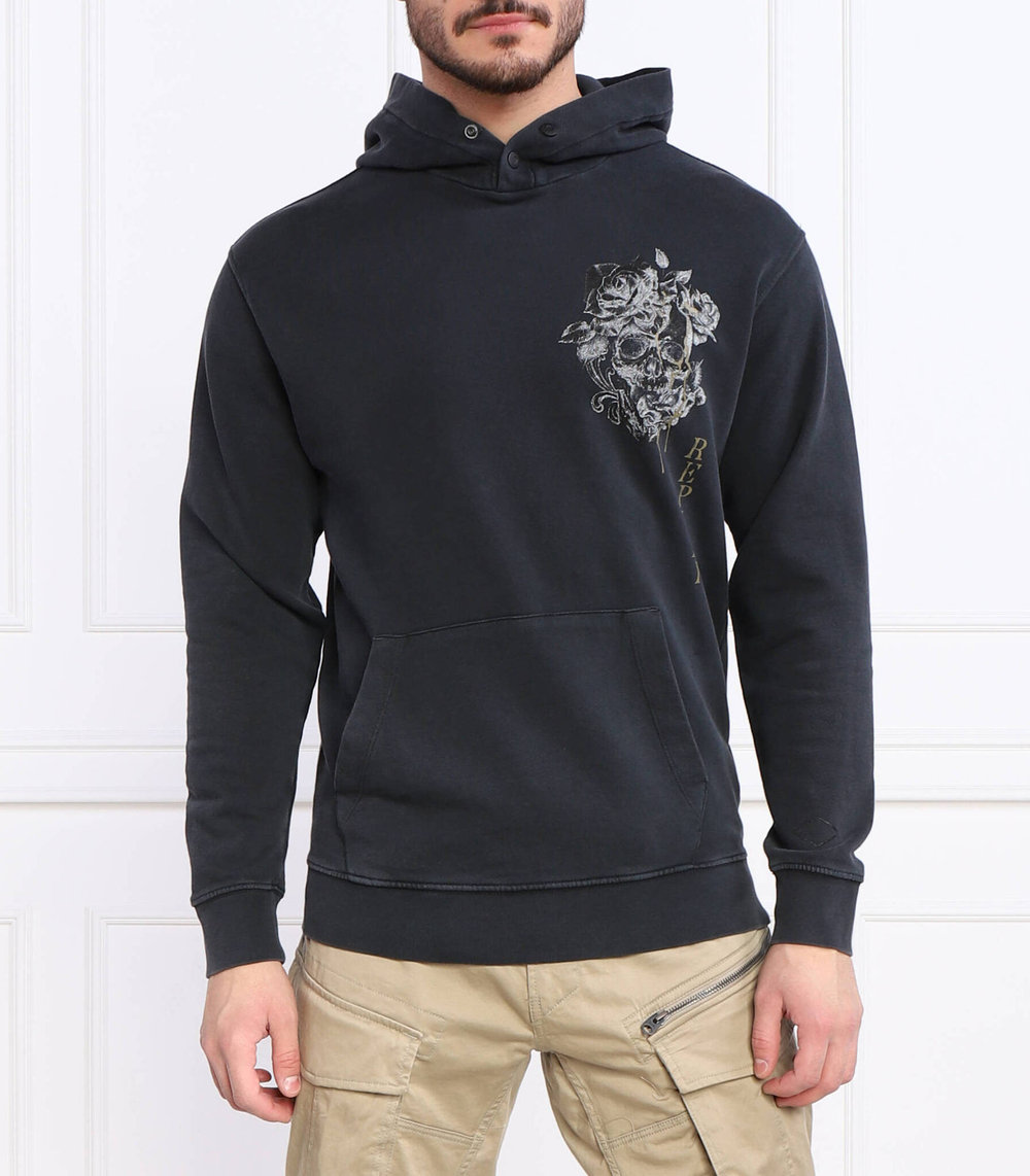 Худи Replay - черный(M6530.000.22738LM)