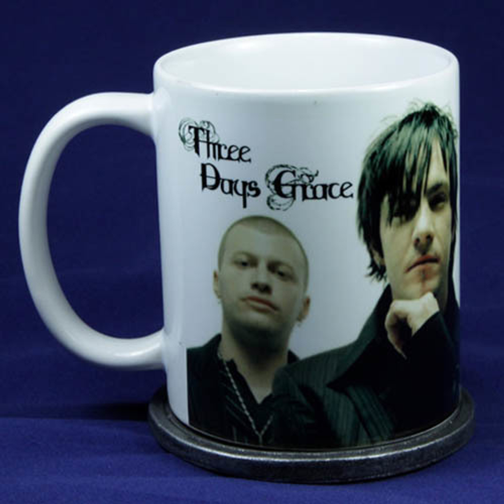 Кружка Three Days Grace фото группы на белом фоне (225)