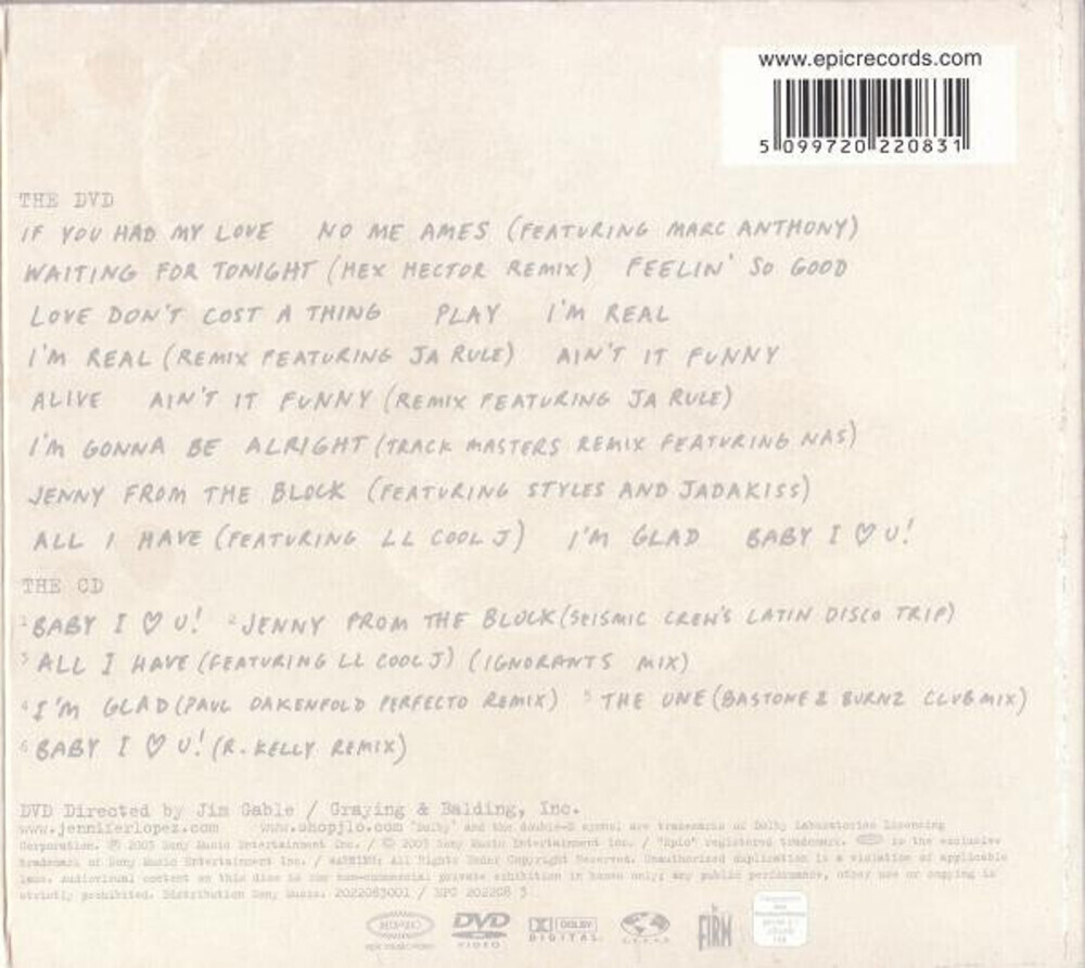 Jennifer Lopez / The Reel Me (DVD+CD)