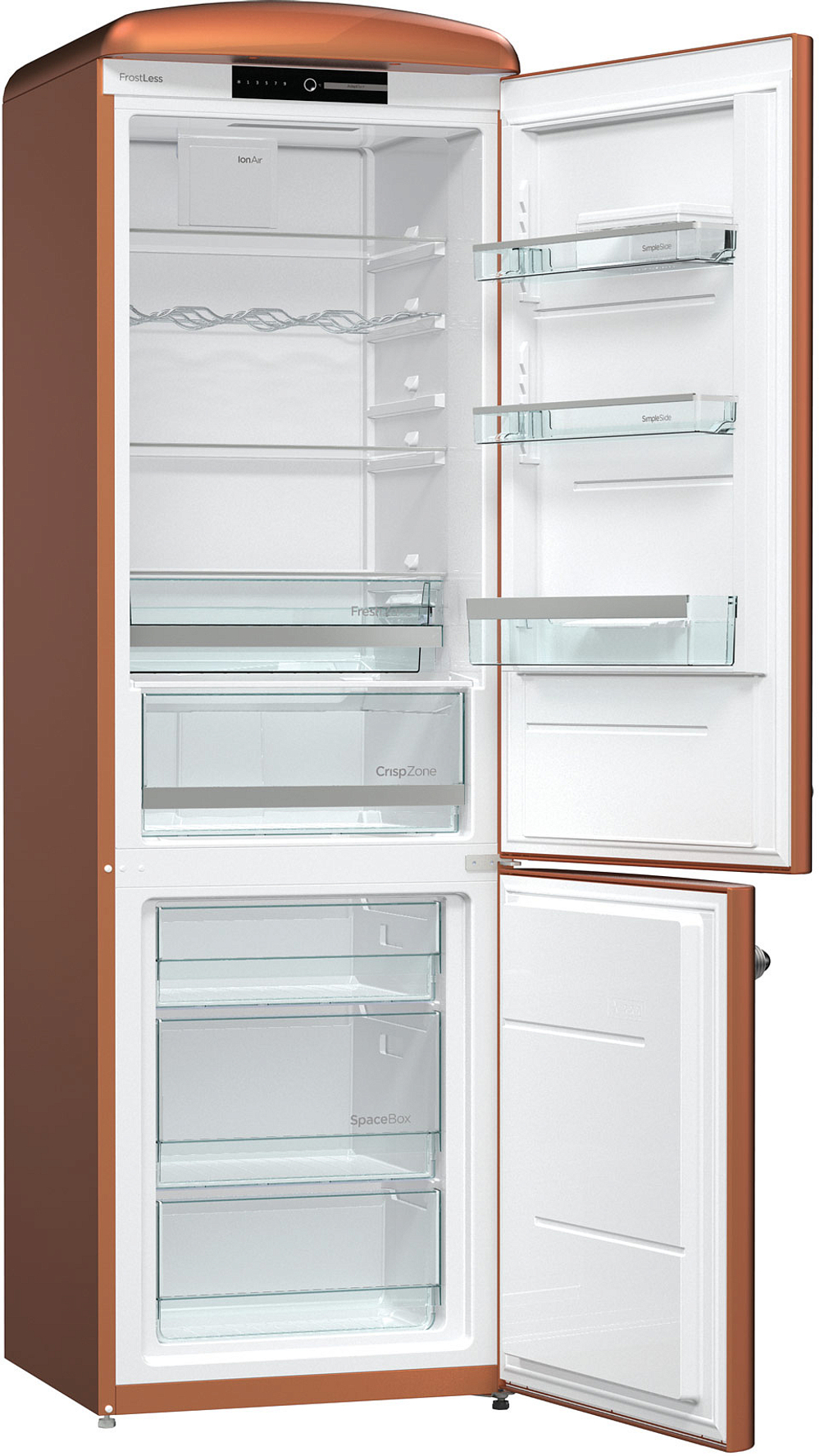 Отдельностоящий двухкамерный холодильник Gorenje ORK192CR