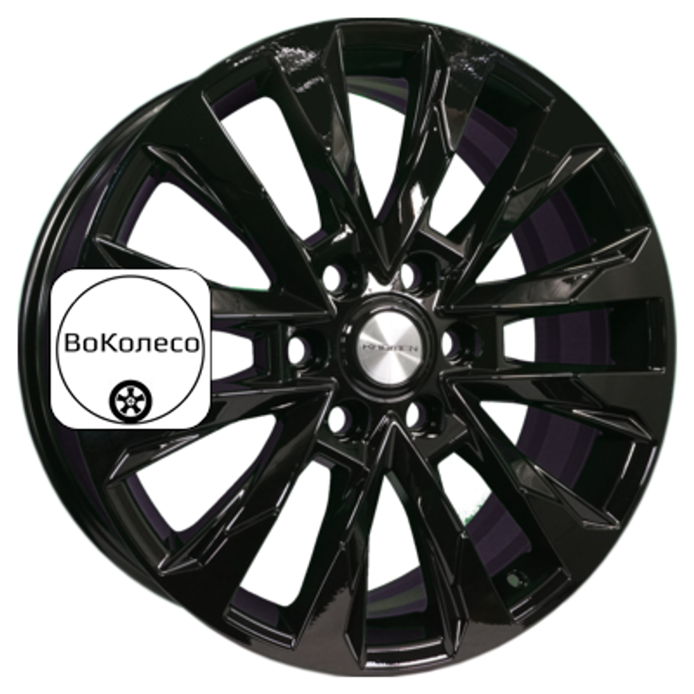 8x20/6x139,7 ET60 D95,1 KHW2010 (LC 300) Black Khomen Wheels