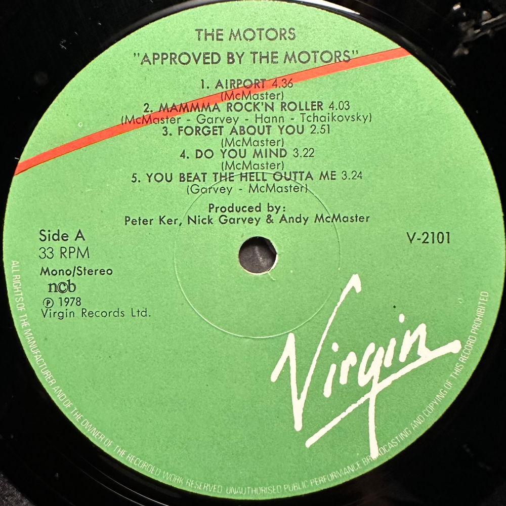 The Motors - Approved By The Motors (Швеция 1978г.)