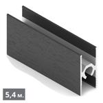 ЭКО Рамка средняя двери - центральный ригель (5,40 м) черный велюр (ПВХ) (AE0452) Aristo (Out)