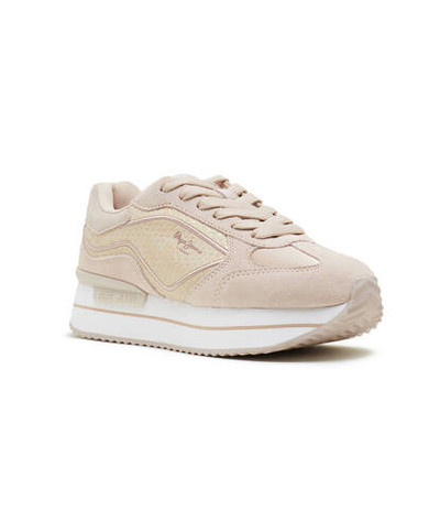 Кожаные кроссовки rusper gala Pepe Jeans London - пудро-розовый(PLS40002)