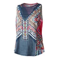 Женская теннисная майка Lucky in Love Borderline Tank Top Women - Multicoloured