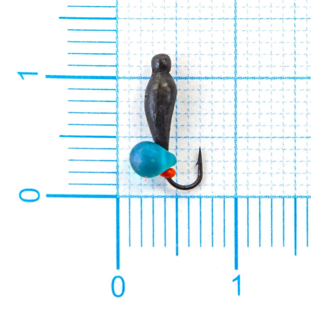 Мормышка свинцовая "Поденка" с шариком (0.3гр)