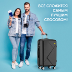 Чемодан на колесах Longstar, abs-пластик