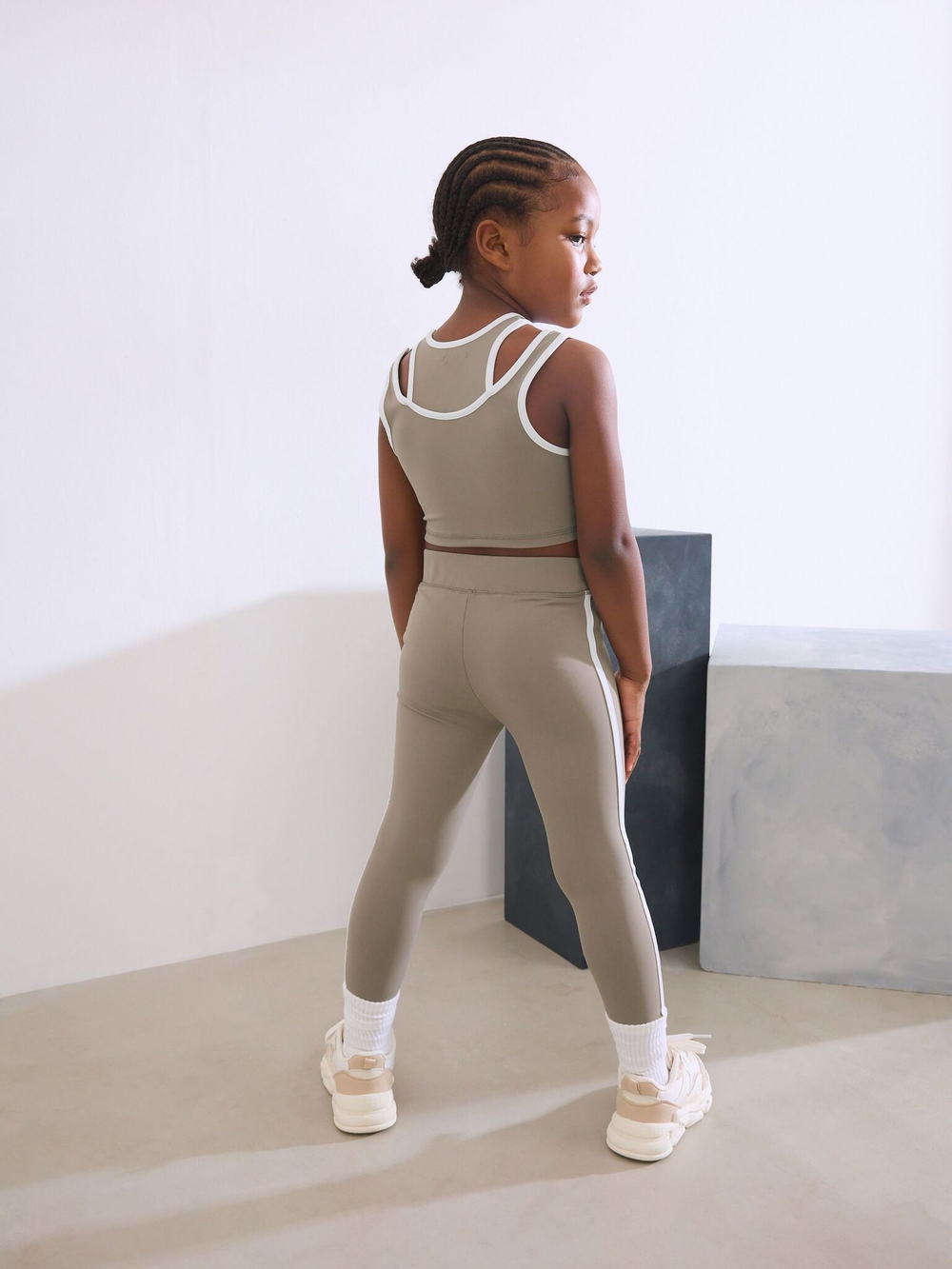 Легинсы спортивные для девочки Next AH6-997, Хаки