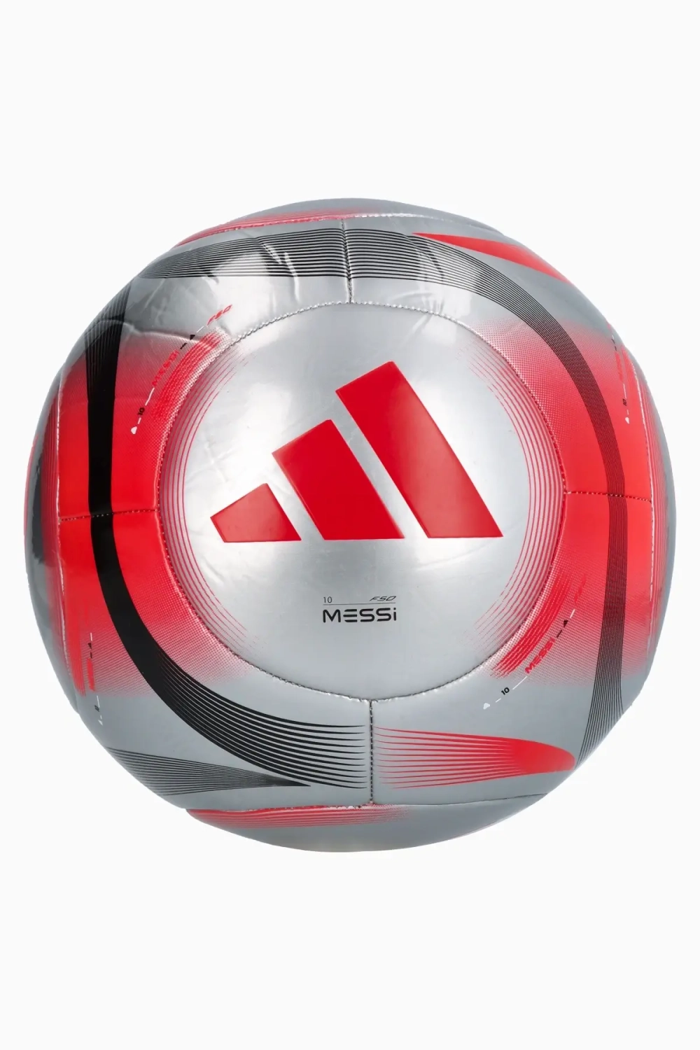 Футбольный мяч adidas Messi Club размер 4 - серебряный