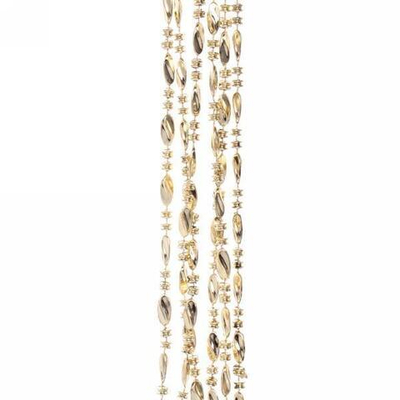 Бусы на ёлку 2м "Льдинка", Шампань