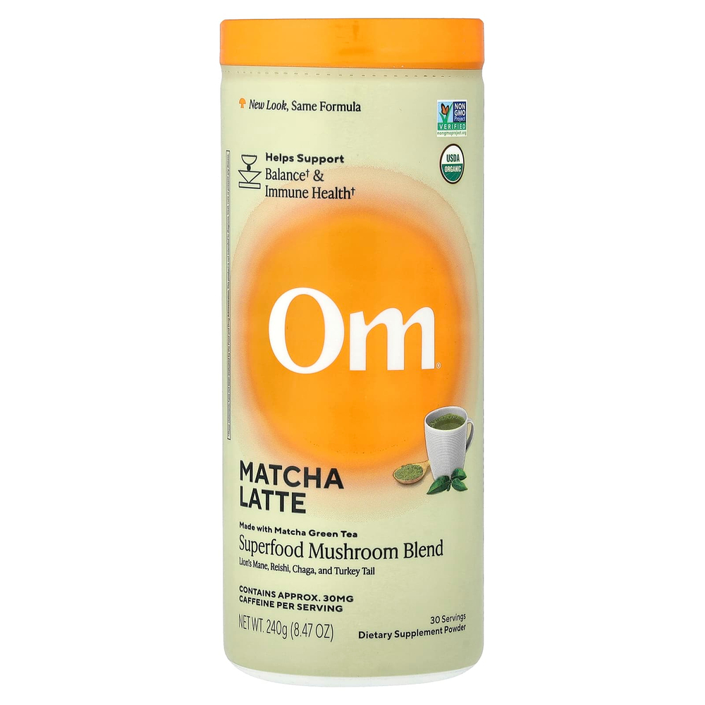Om Mushrooms, Смесь грибов матча и латте, 240 г (8,47 унции)