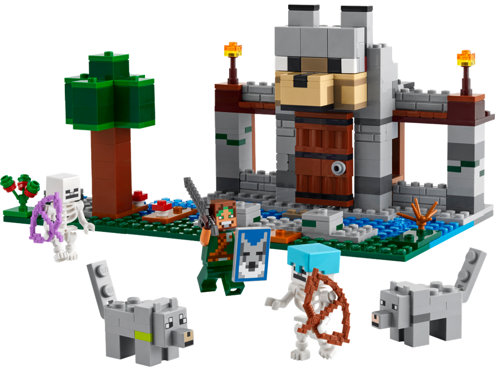 Конструктор лего Minecraft 21261  "Волчья крепость"