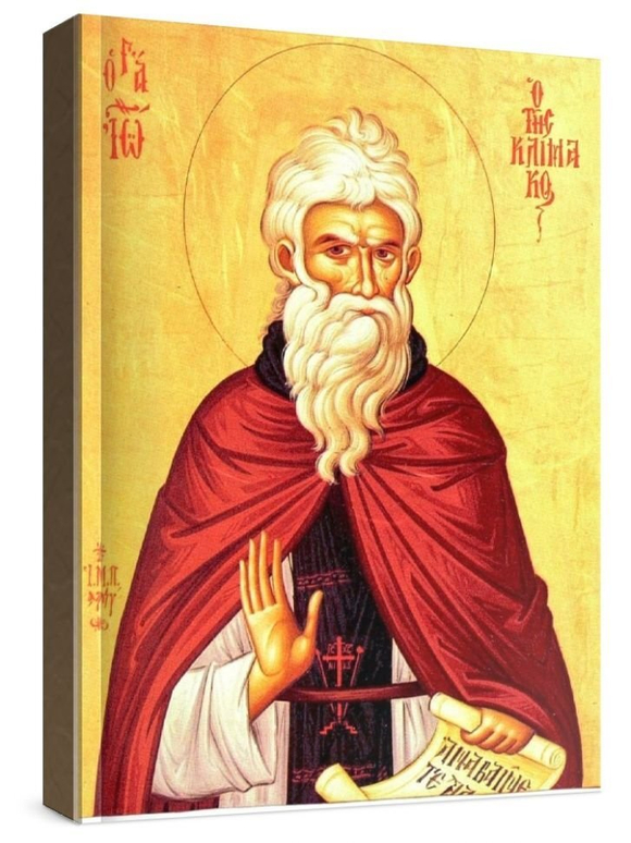 Иоанн Лествичник (рукописная икона)