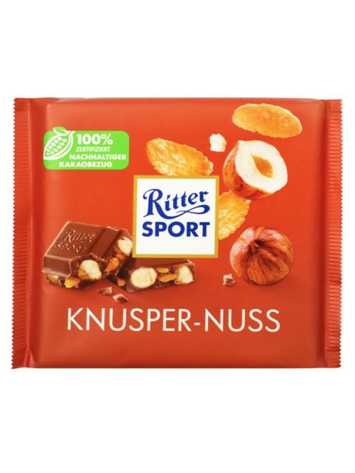 Шоколад молочный Ritter Sport Лесной орех и хлопья 100 г