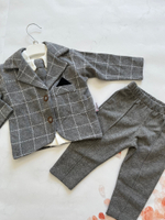 Комплект нарядный "Modimix" (Кофточка, галстук-бабочка, пиджак, штанишки) (Цвет: Черный, Размер: 0-6 мес.)