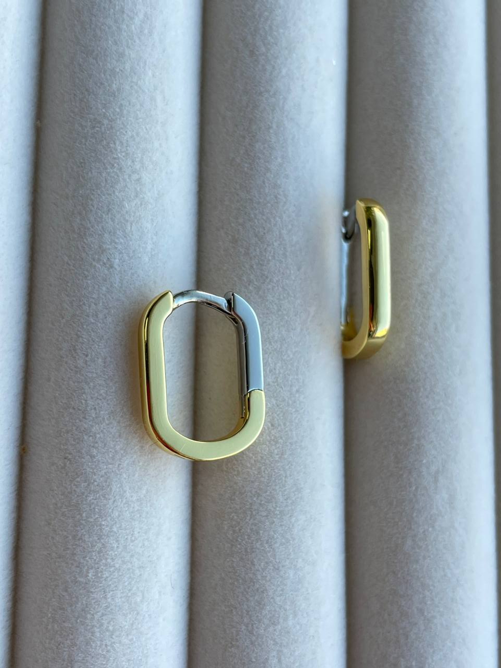 16398 Швензы Конго плоский овал, биколор, 16*13мм, пара