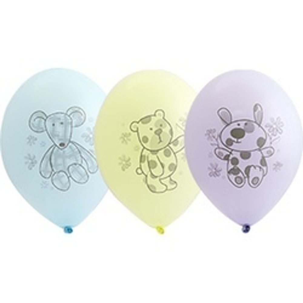 Шар (14"/36 см) Зверюшки-Игрушки 50 шт.