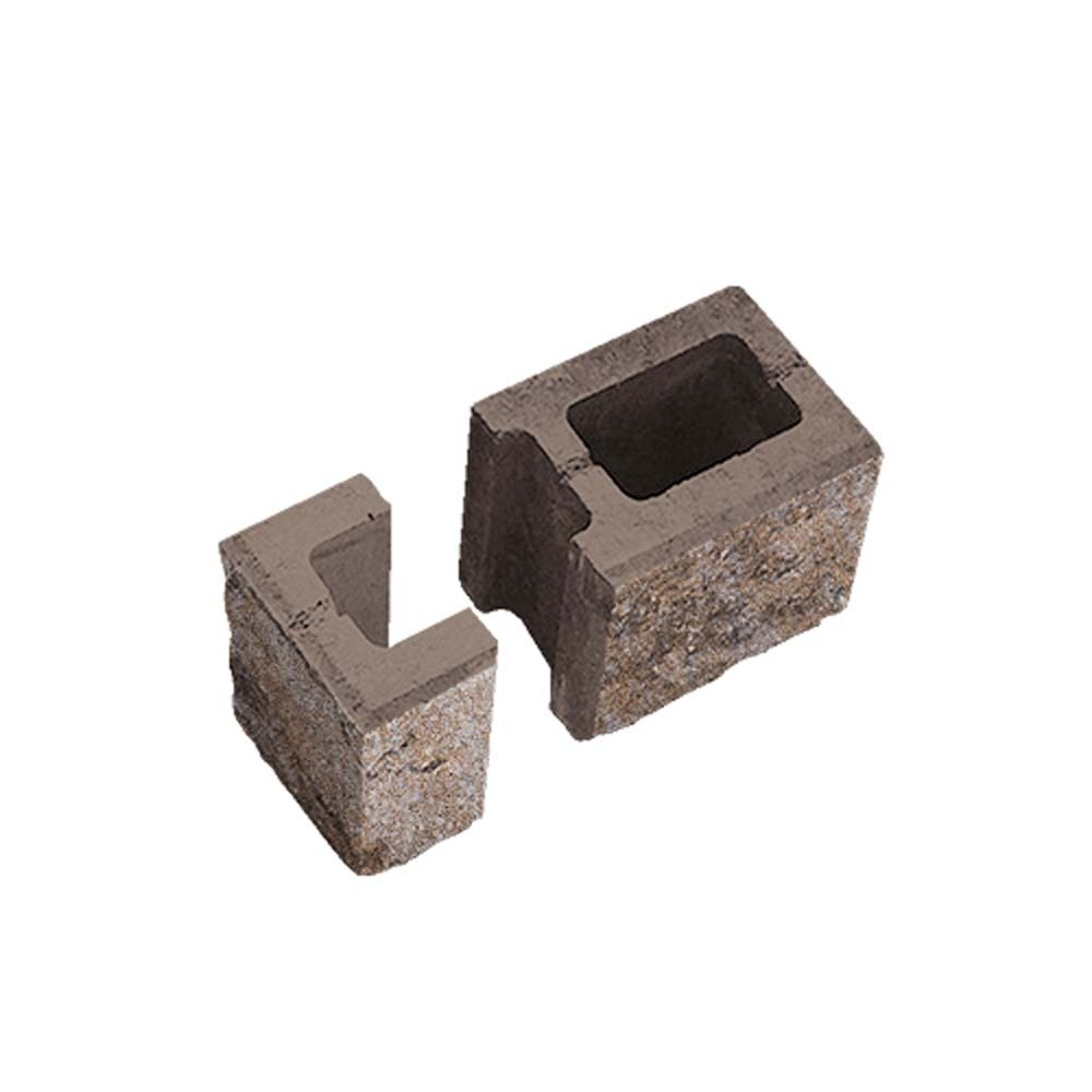 Блок для простенков пустотелый стеновой финишный (комплект) СКЦ(т)-18/1Л100кол; СКЦ(Т)-18/2Л100кол Искусственный камень Степняк