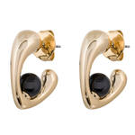 Серьги Fiore Luna BLACK EPOXY ACE31651-01 G