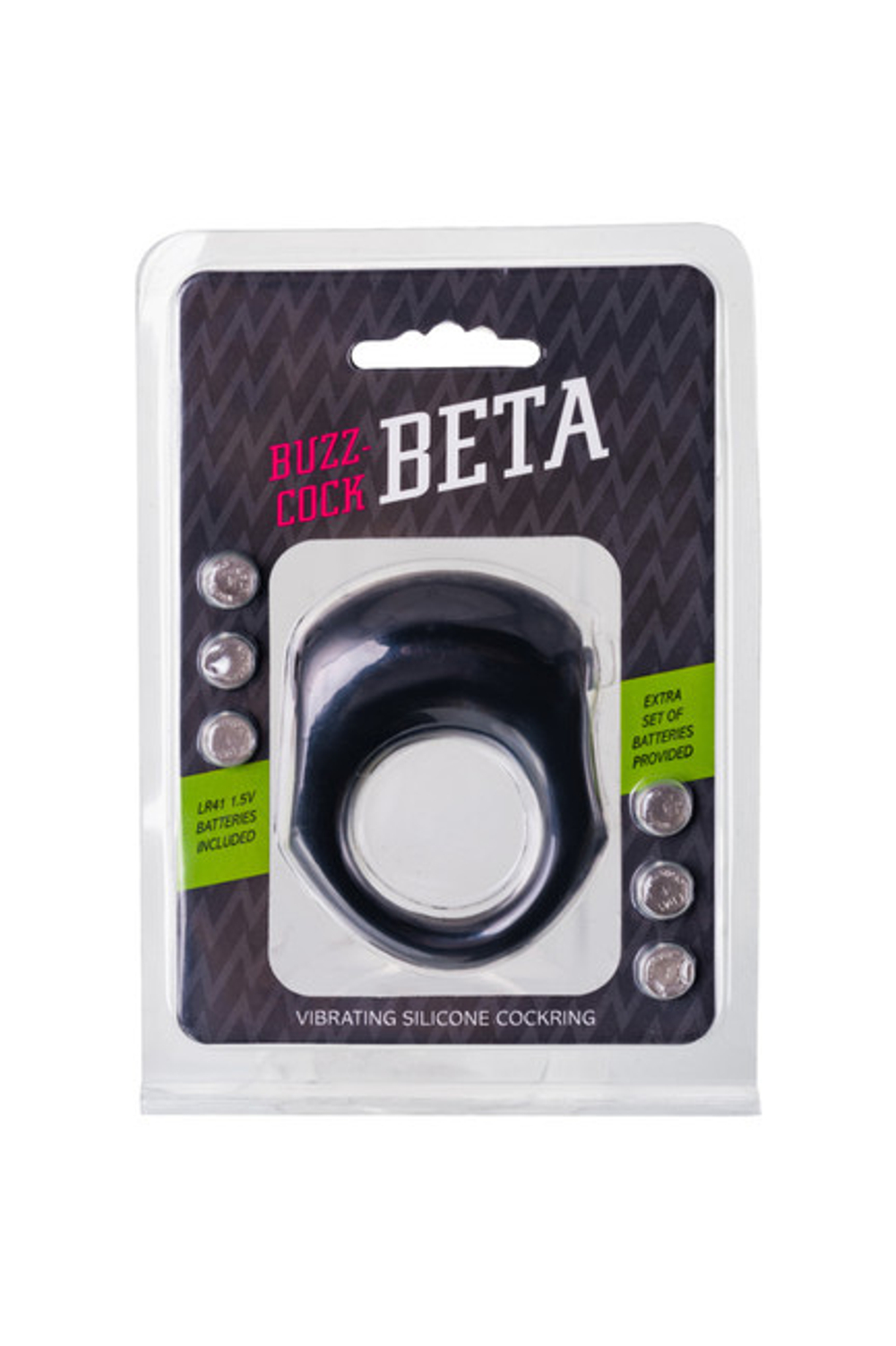 Эрекционное кольцо с вибрацией Buzz Cock Alpha (Цвет: черный)