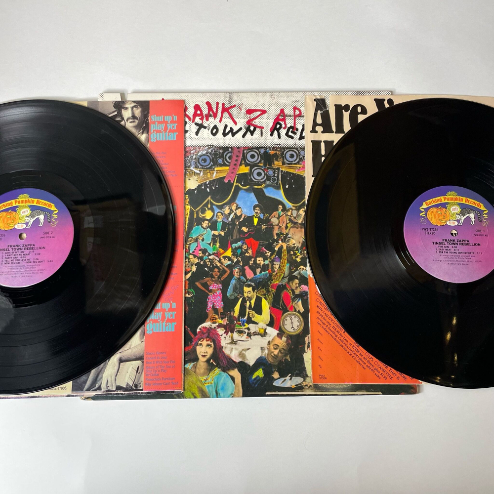 Винтажная виниловая пластинка LP Frank Zappa Tinsel Town Rebellion (USA 1981)
