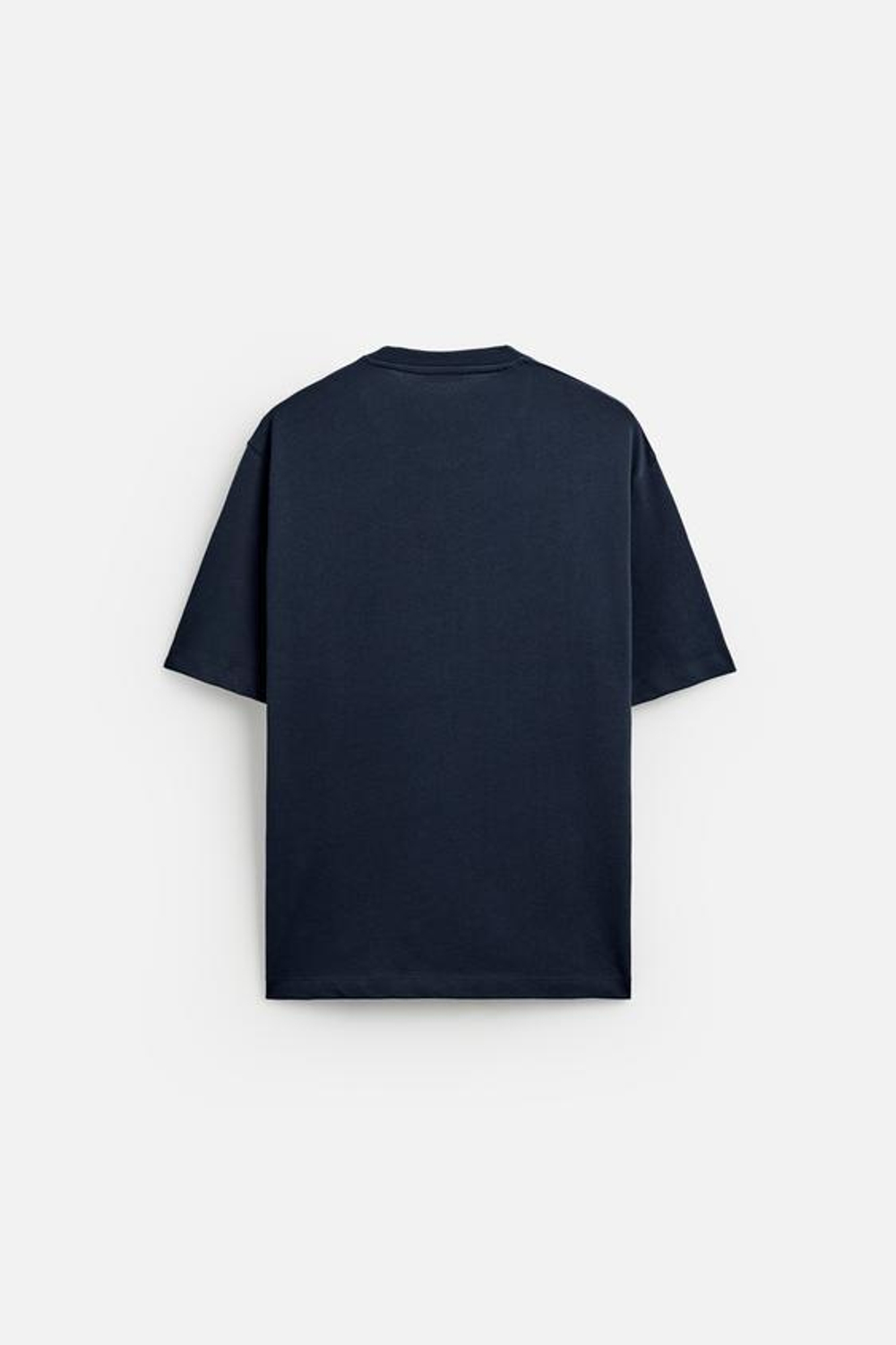 ZARA ФУТБОЛКА SQIRL С ПРИНТОМ, МОРСКОЙ СИНИЙ