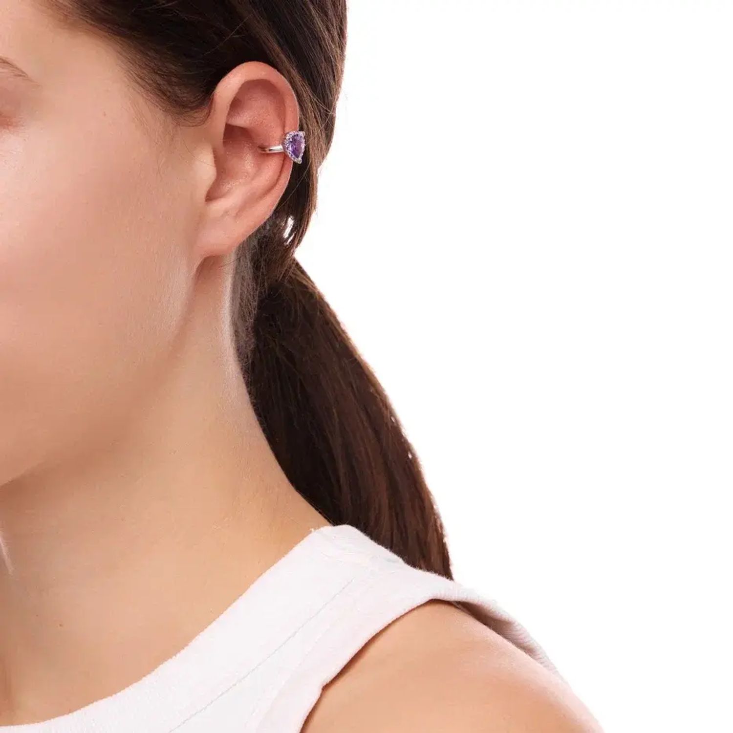 Кафф The Silver Pear Cuff - Violet