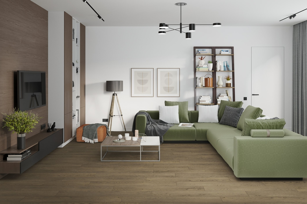 LVT- плитка Damy Floor 0030-6 Дуб Мокко/Mocha Oak