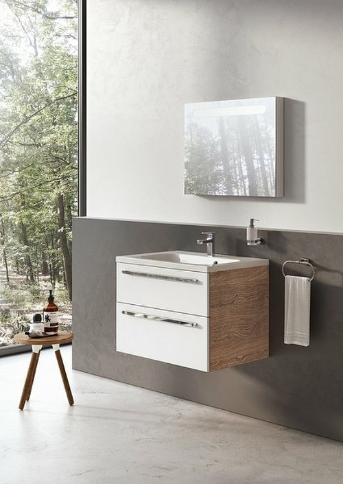 Тумба под раковину Ravak SD Chrome II 70 X000000921 подвесная Капучино Белая