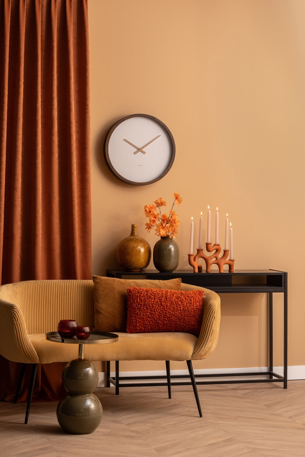 Часы настенные Karlsson ANCHO Present Time Белый