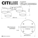 Citilux ESPACE CL243141 Люстра потолочная