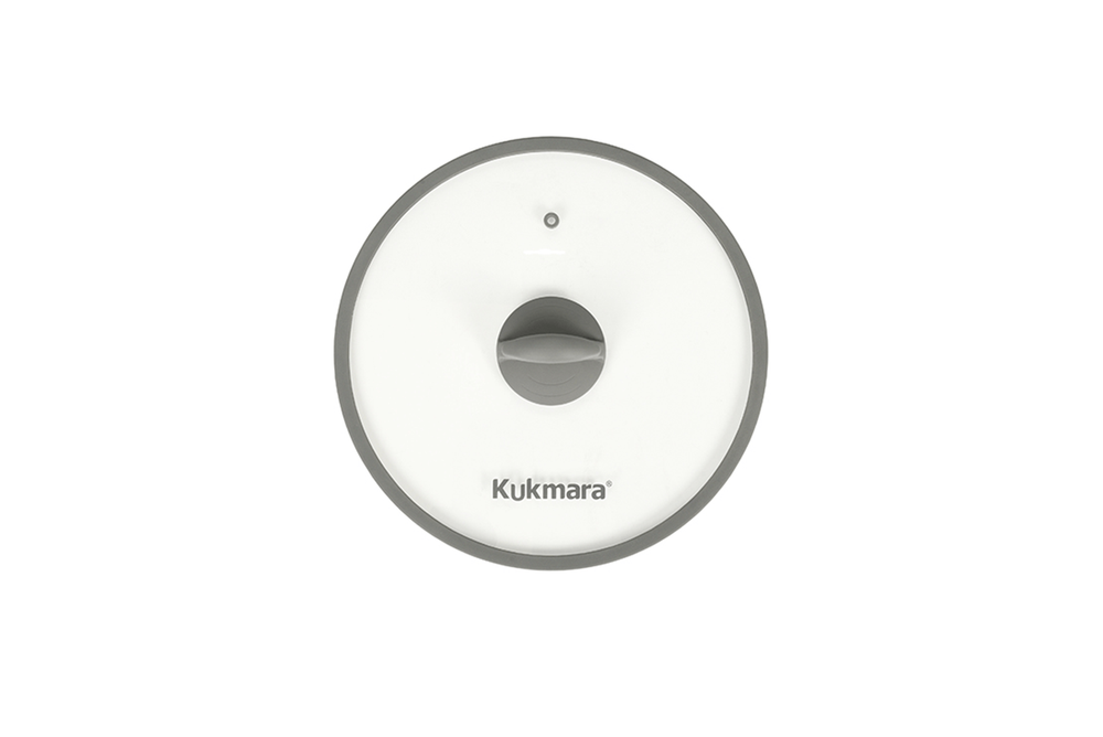 Сковорода KUKMARA АП Stella (cappuccino) 280мм с ручкой,со стеклянной крышкой. арт. сск281а