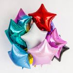 Шар (18"/46 см) Звезда, Светло-розовый, 1 шт. в упак.