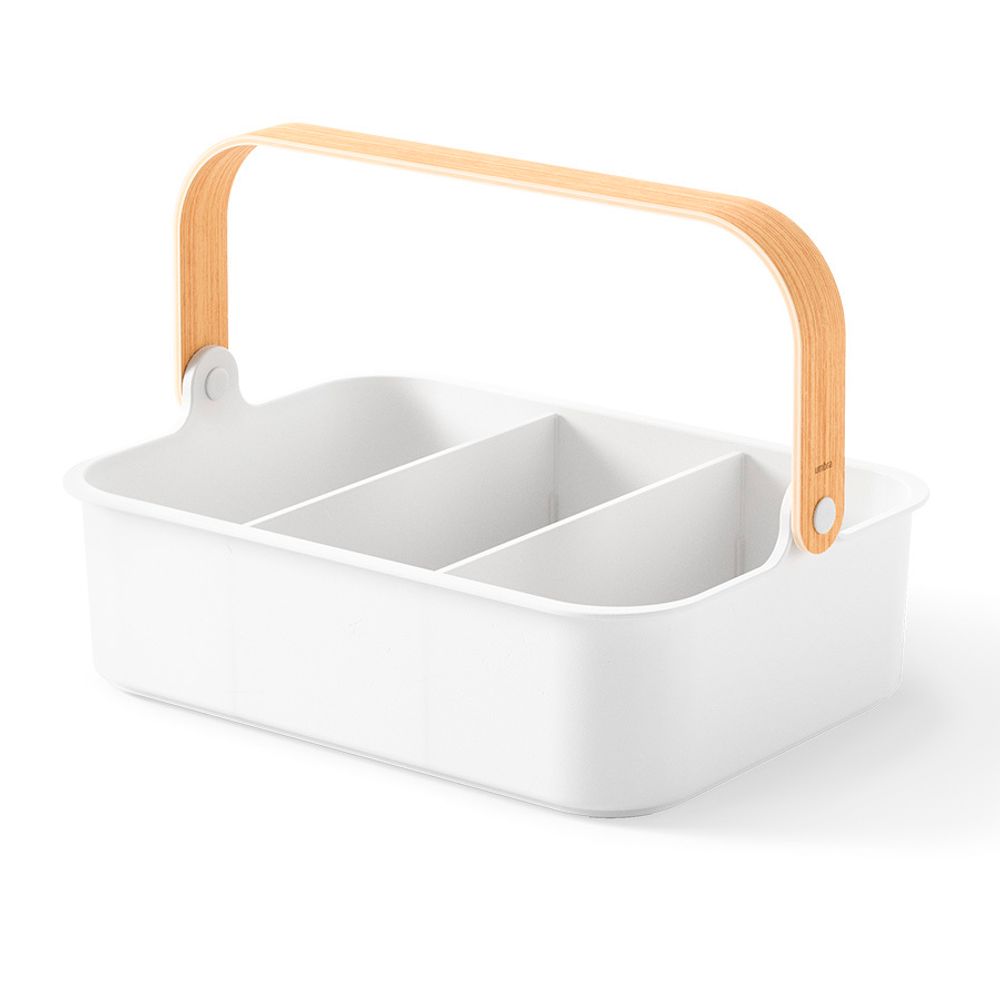 Органайзер Bellwood, 37х27 см, белый/натуральное дерево