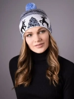 Шапка зимняя вязаная детская