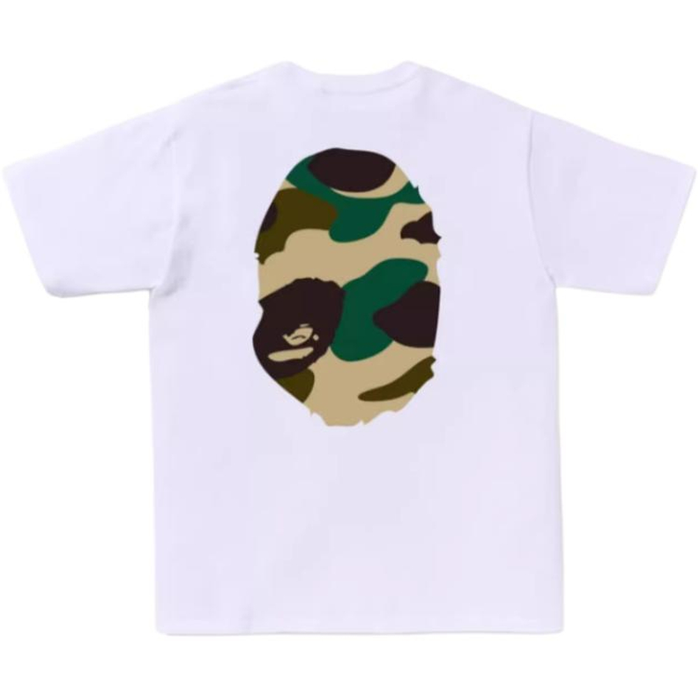 A Bathing Ape Giant 1st Camo Big Ape Head Tee белый