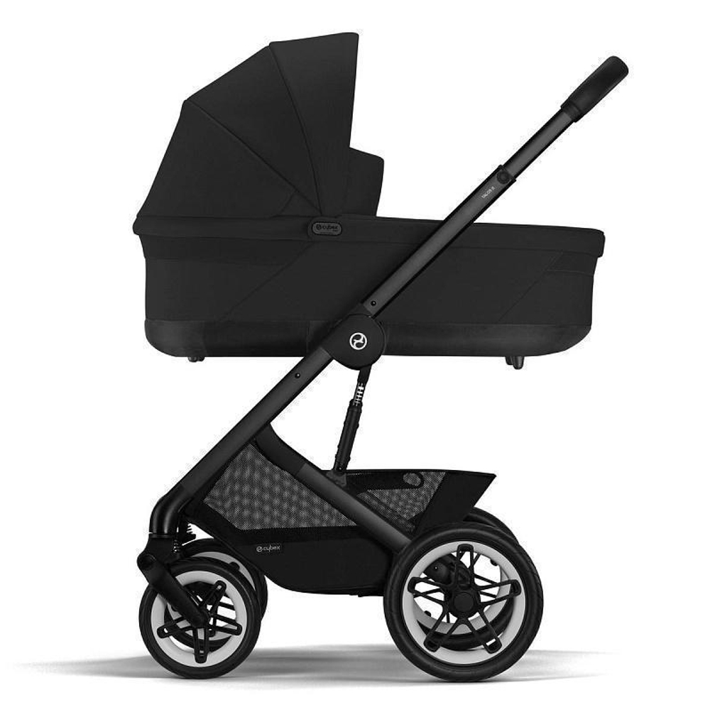 Коляска Cybex Talos S Lux BLK complete Aton S2 Hibiscus Red 3 в 1 Moon Black с дождевиками