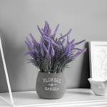 Искусственный цветок в горшке «Лаванда культурная экстра», 8×21 см, сиреневый