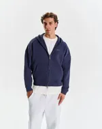 Худи Bruler d'Amour Zip Logo de base 01 Navy