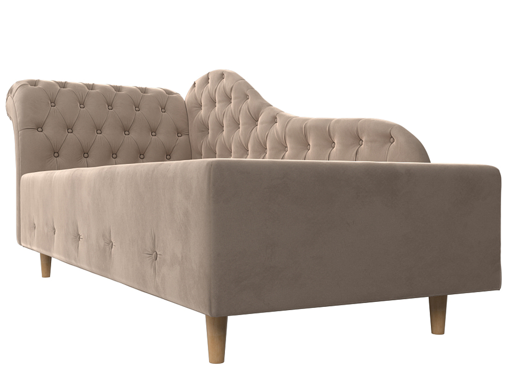 Кушетка Камерон левая, Бежевый, Велюр, 110090L