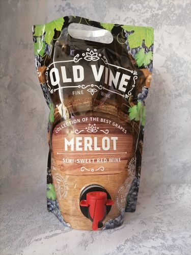 Мерло полусладкое красное вино 1,5 л