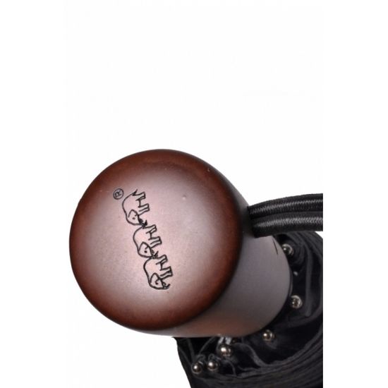 Мужской зонт Три Слона Черный - Однотонный Полный автомат 709