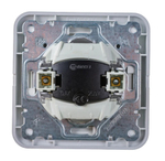 Выключатель 1-кл с подсветкой Makel Mimoza белый