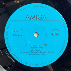 Винтажная виниловая пластинка LP Сборник 1. Jazztage Der DDR Weimar 1985 (ГДР 1986)