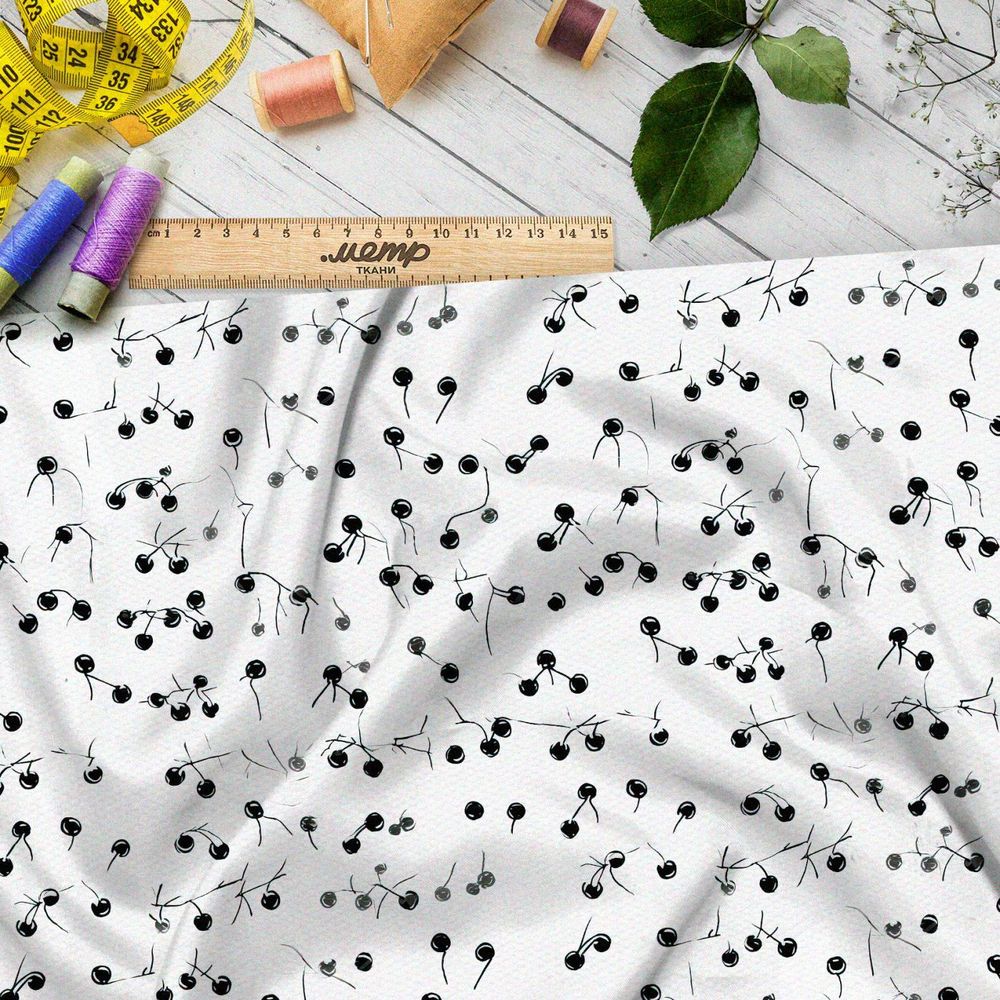 Ткань премиум мембрана фантазия на тему горошин