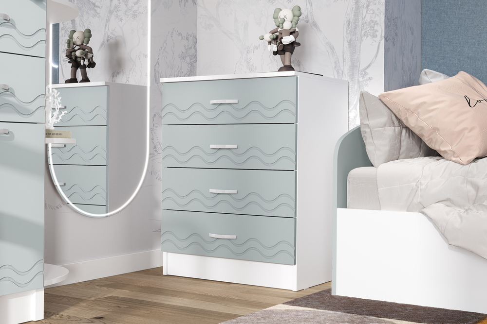 Комод Юниор-2, Шарли Бриз, Белый