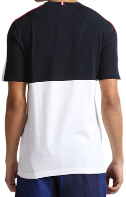 Мужская теннисная футболка Tommy Hilfiger Global Stripe Colourblock - разноцветный