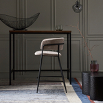 Стул полубарный helning, мягкий шенилл, капучино